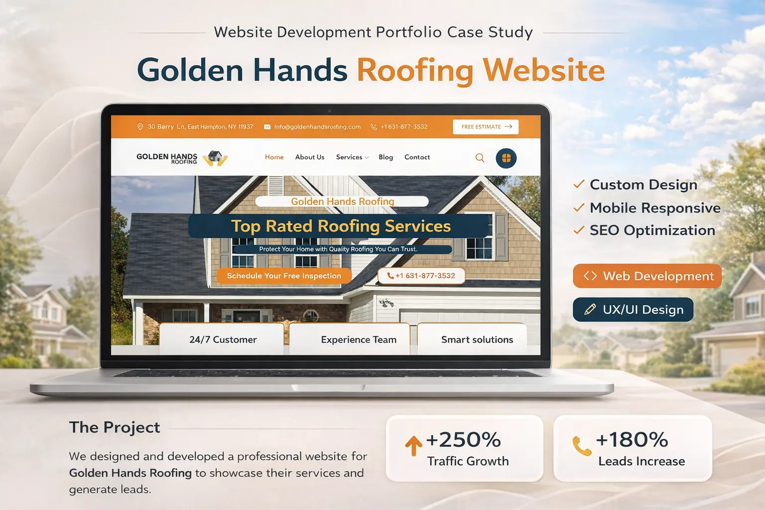 Golden Hands Roofing Website